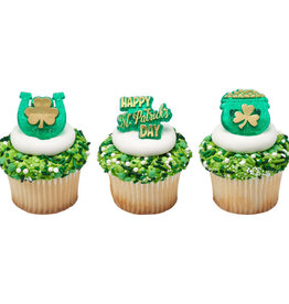 Pot of Gold Assorted Cupcake Rings (12ct)