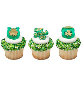 Pot of Gold Assorted Cupcake Rings (12ct)