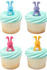 Colorful Bunnies Cupcake Picks (12ct)