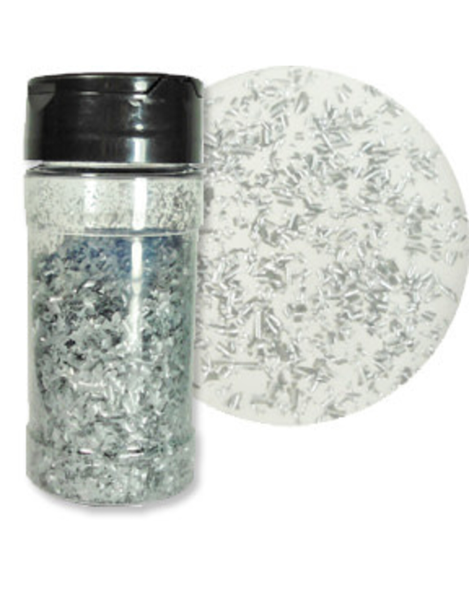 Edible Glitter 1oz (Silver Pearl)