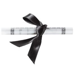 Graduation Diploma W/Black Ribbon