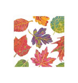 JEWELED AUTUMN IVORY BEVERAGE NAPKIN(20ct)