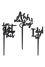 Inspirational Grad Cake Skewers (3ct)