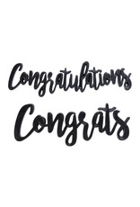 Congratulations or Congrats Script Layon(1ct)