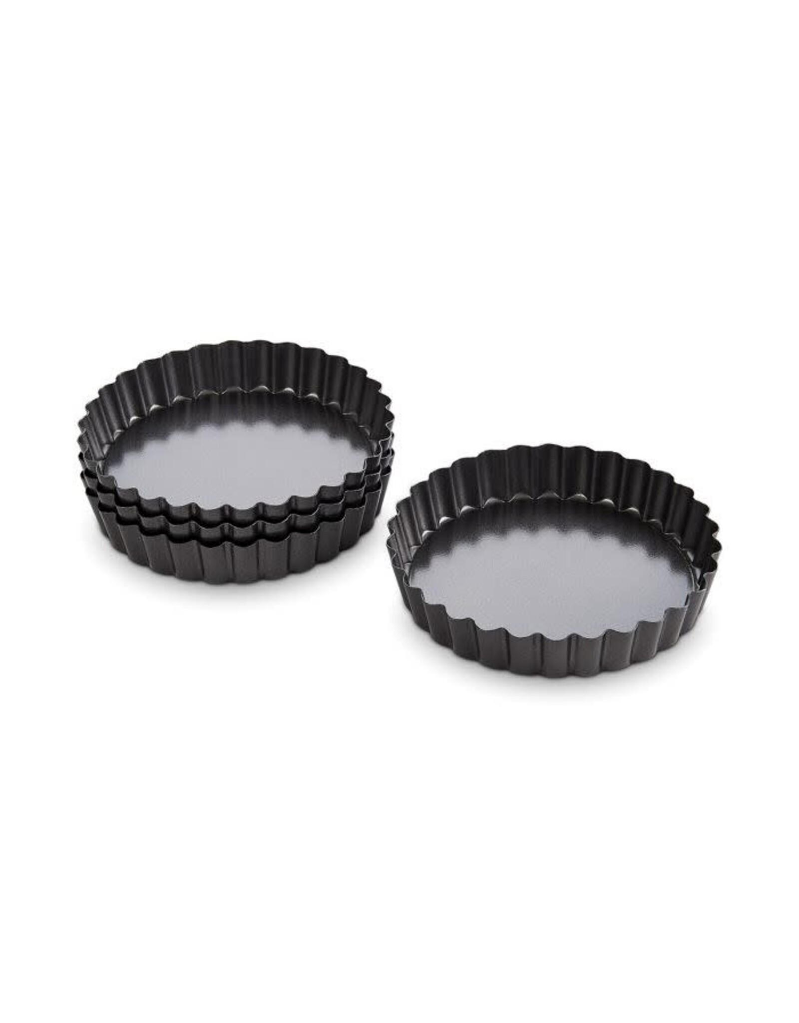 Non-Stick Round Quiche Pan, 4.25in(set of 4)