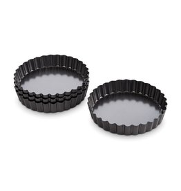 Non-Stick Round Quiche Pan, 4.25in(set of 4)