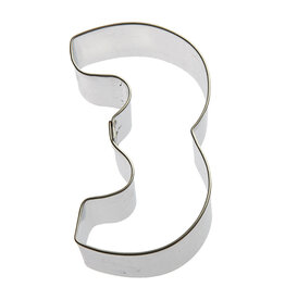 Number "3" Cookie Cutter (3")