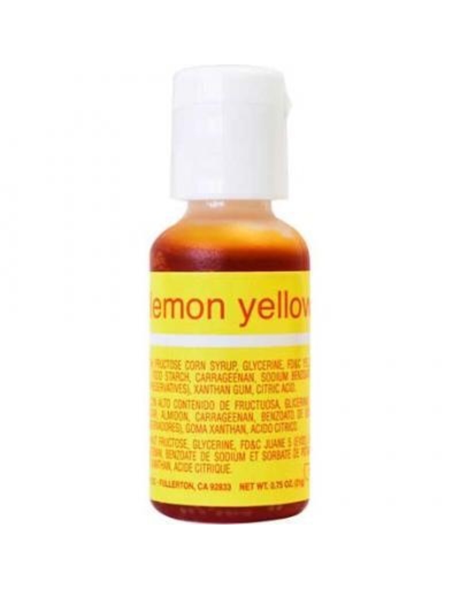 Lemon Yellow ChefMaster Liqua-Gel  (.70oz)