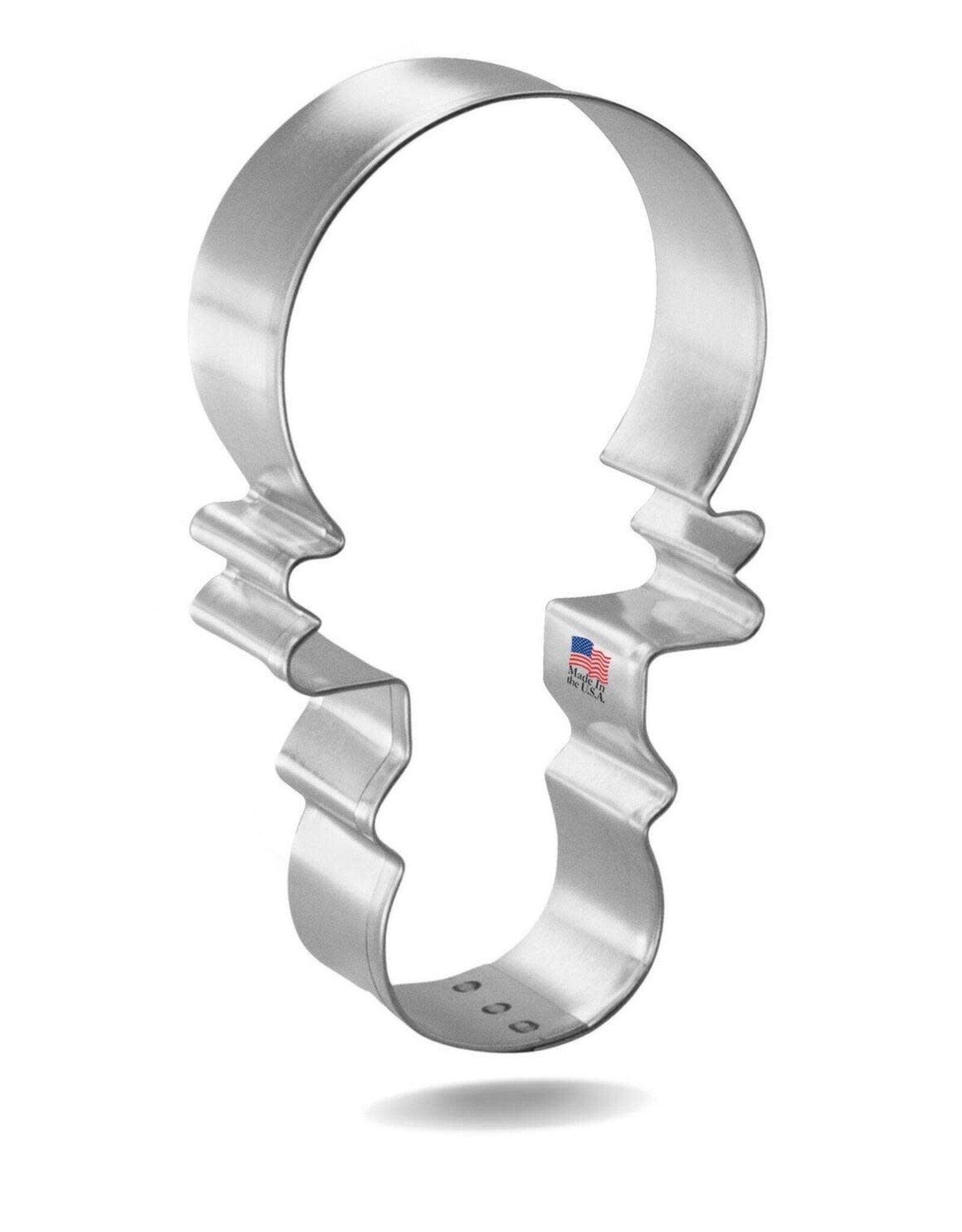 Snowman/Baby Rattle Cookie Cutter (4")
