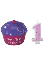 Cupcake Keepsake Cake Topper (Pink)