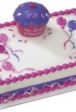 Cupcake Keepsake Cake Topper (Pink)