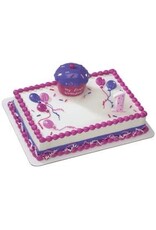 Cupcake Keepsake Cake Topper (Pink)