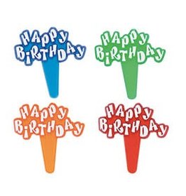 Decopac Happy Birthday Cupcake Picks (144/pkg)