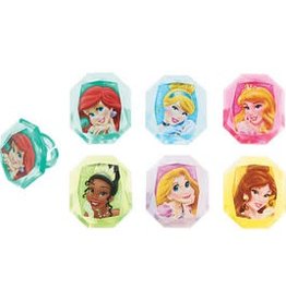 Disney Princess Gemstone Cupcake Rings (12/pkg)