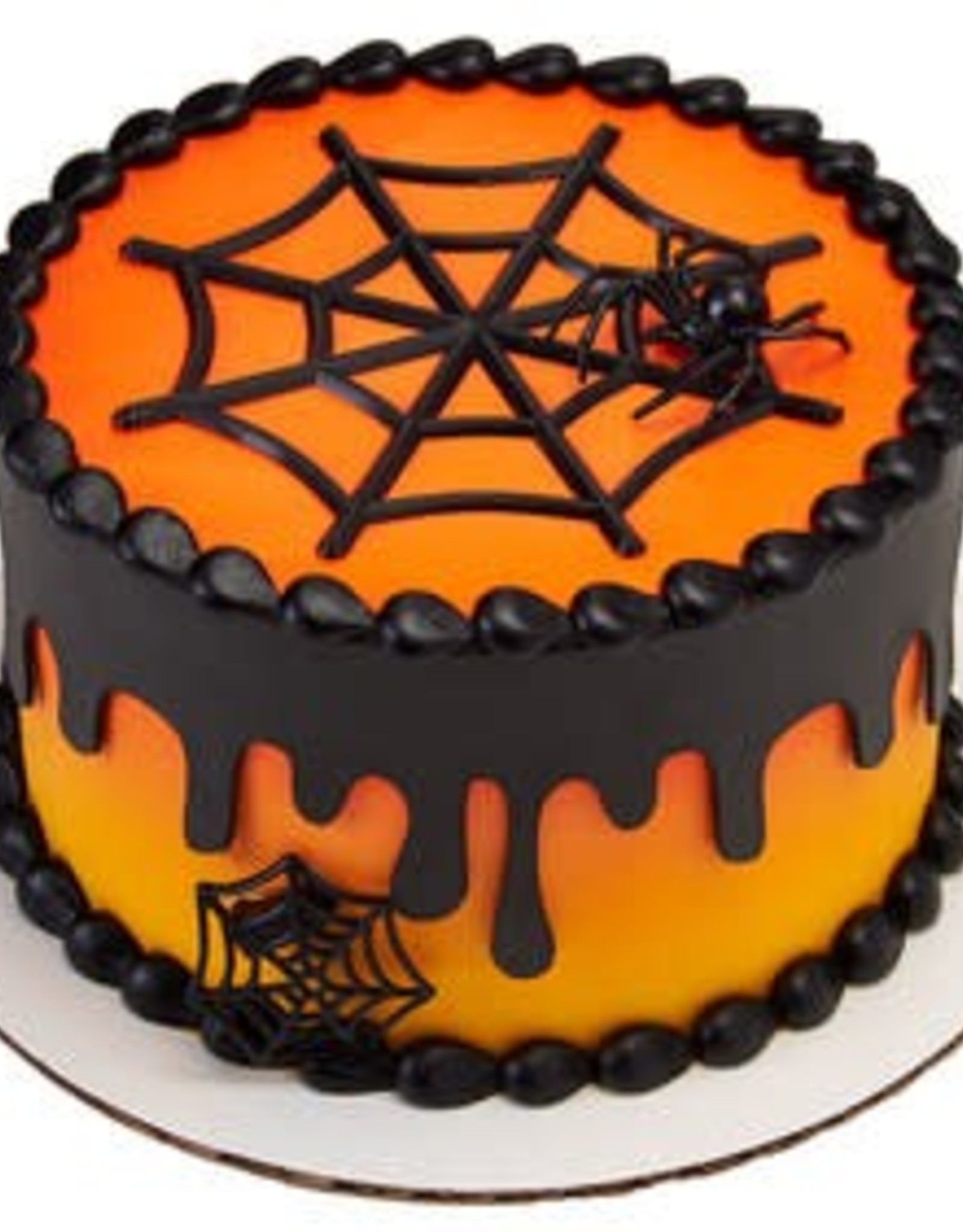 Black Spider Web Cake LayOn