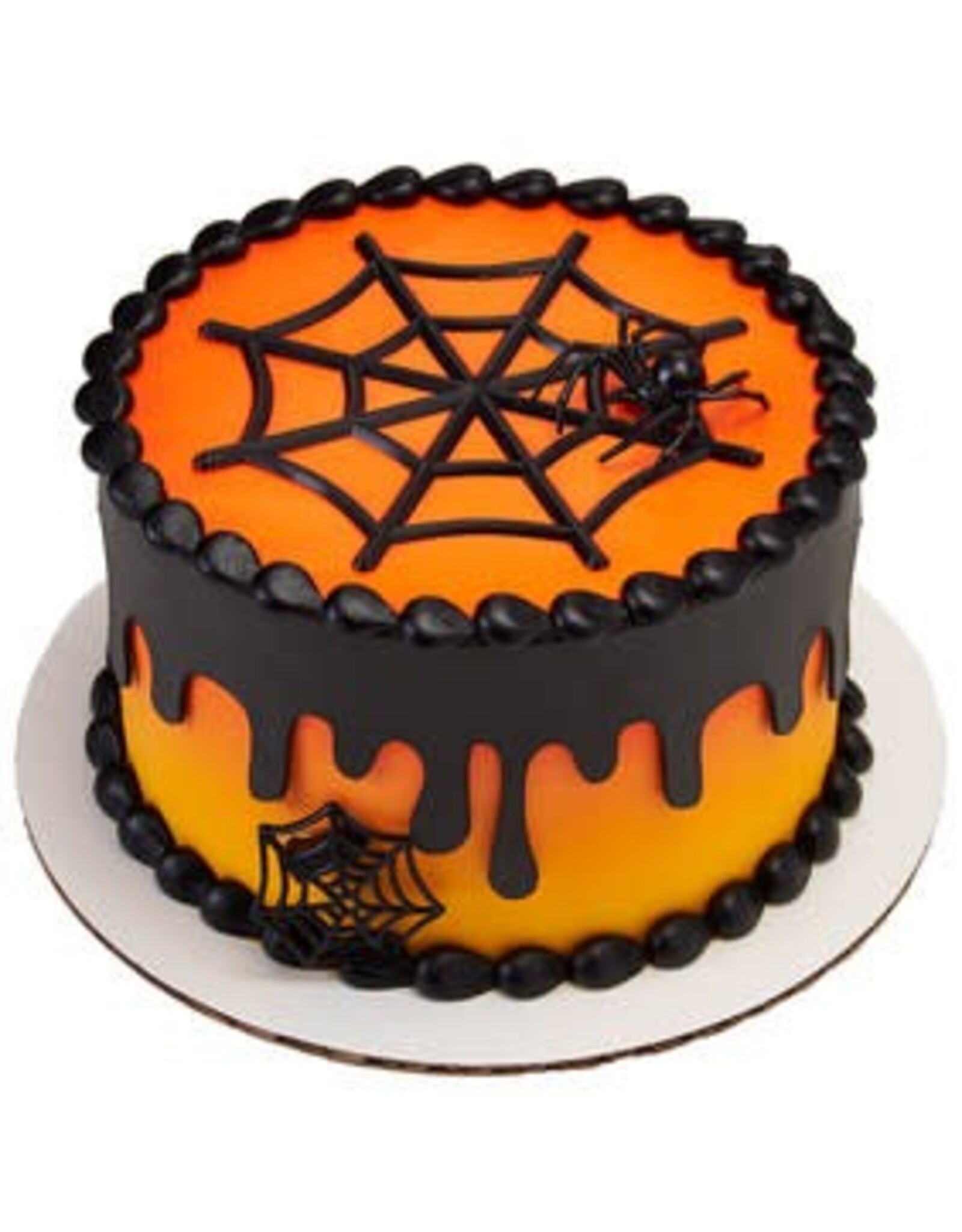 Black Spider Web Cake LayOn