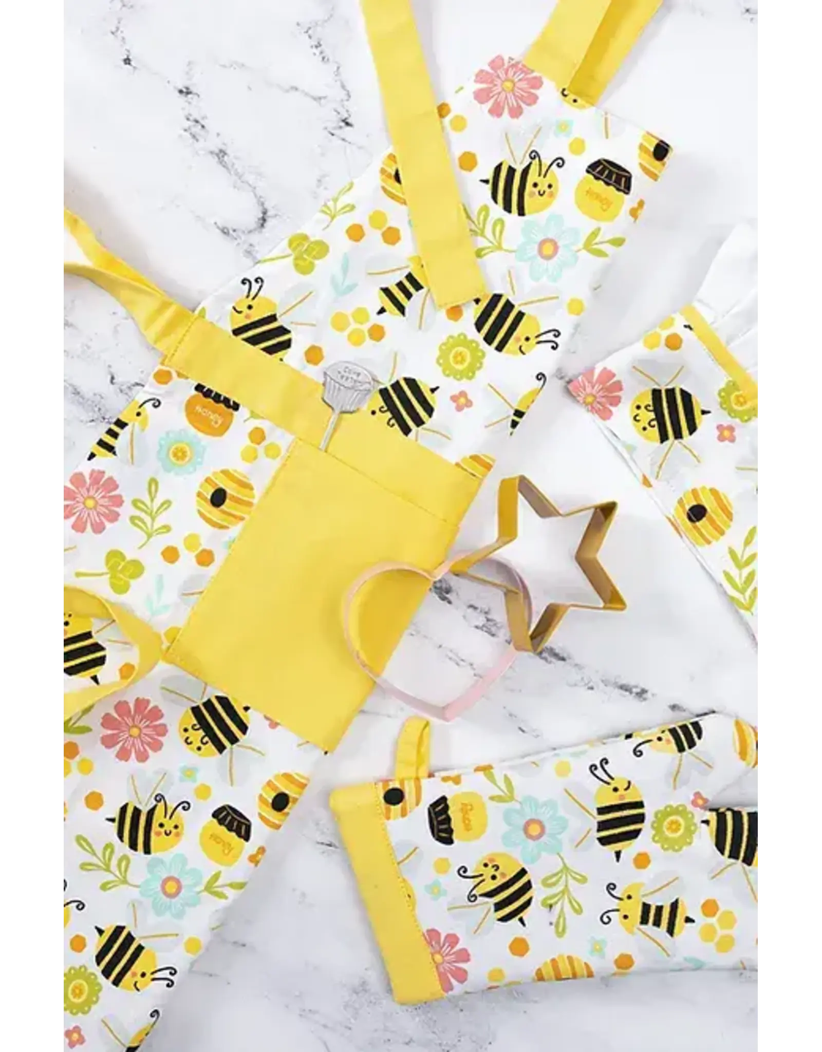 Children's Apron (Bees) Chef Set