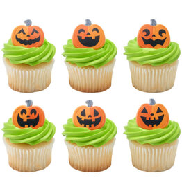 Jack-O-Lanterns Cupcake Rings (12pkg)