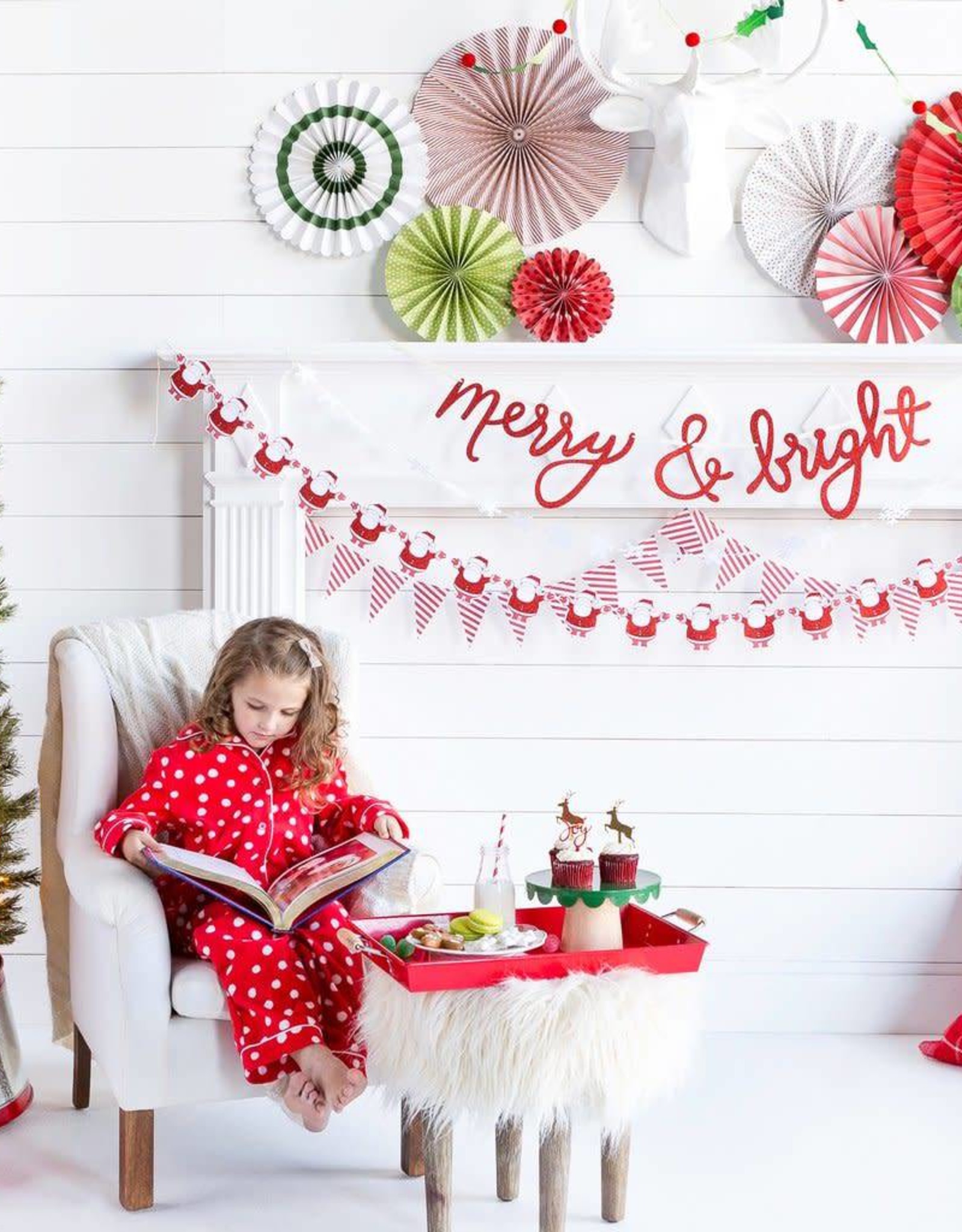 Holiday Merry & Bright Chipboard Banner