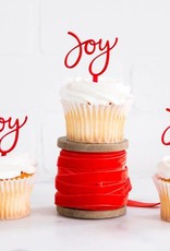 Holiday Joy Cupcake Topper (8/pkg)