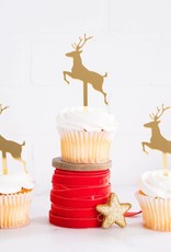 Holiday Deer Cupcake Topper (8/pkg)