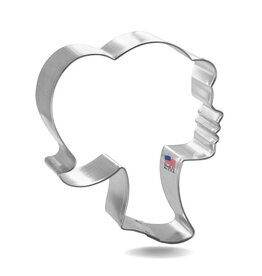 Doll Head Cookie Cutter (4.25")