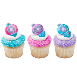 Christmas Bauble Cupcake Rings (12/pkg)