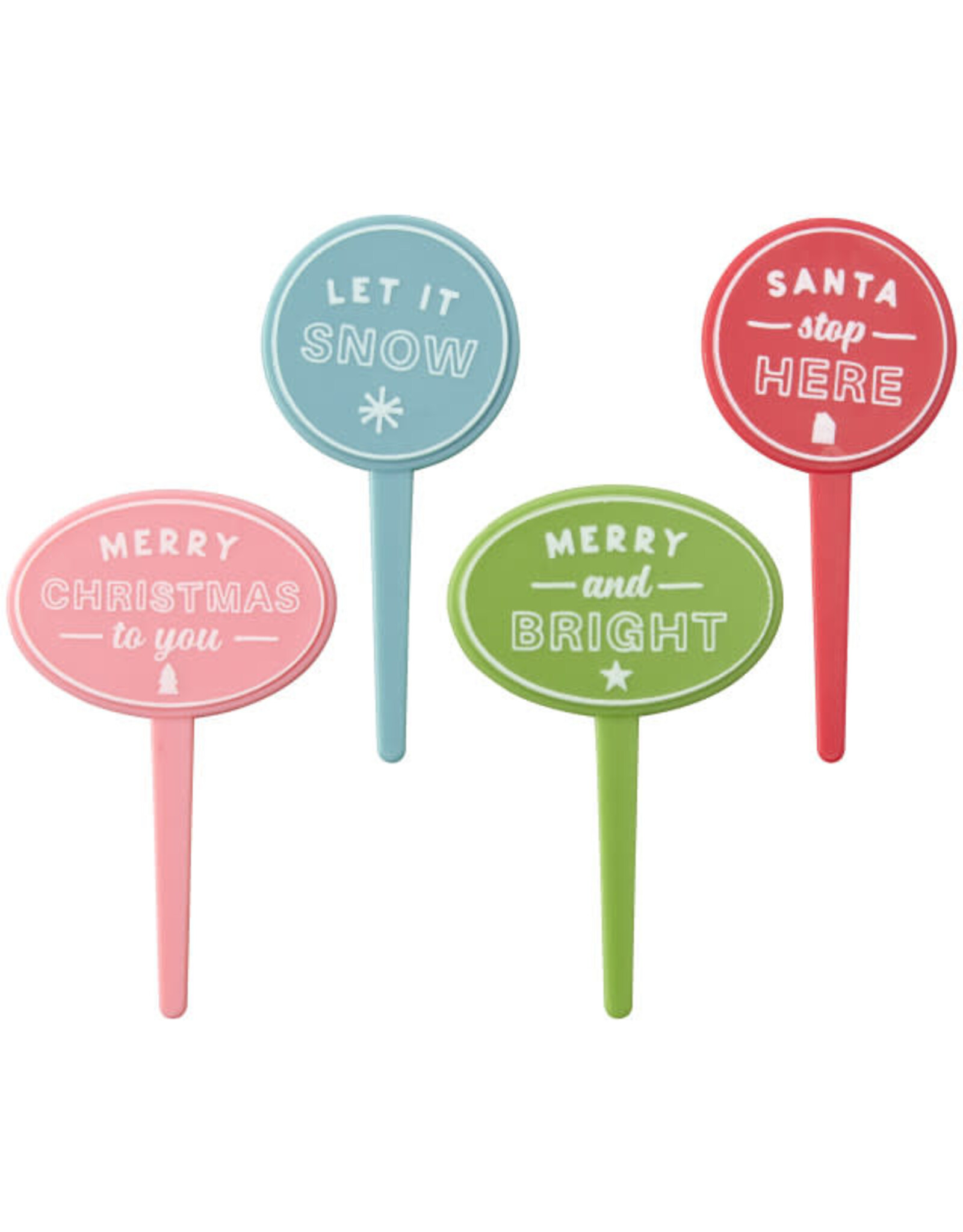 Christmas Assortment Cupcake Picks(12/pkg)