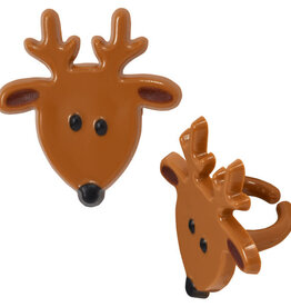 Reindeer Face Cupcake Rings (12/pkg)