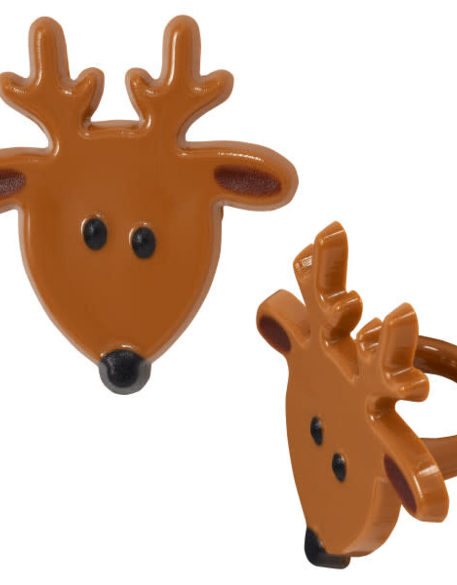 Reindeer Face Cupcake Rings (12/pkg)