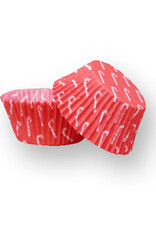 Red Candy Cane Baking Cup (30-35ct)