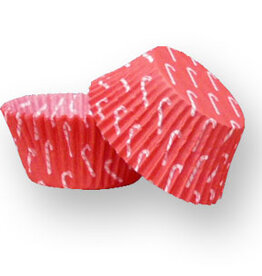 Red Candy Cane Baking Cup (30-35ct)