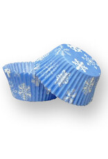 Blue Snowflake Baking Cups (30-35ct)