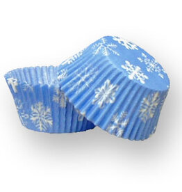 Blue Snowflake Baking Cups (30-35ct)