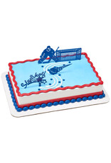 Hockey Slapshsot Cake Topper