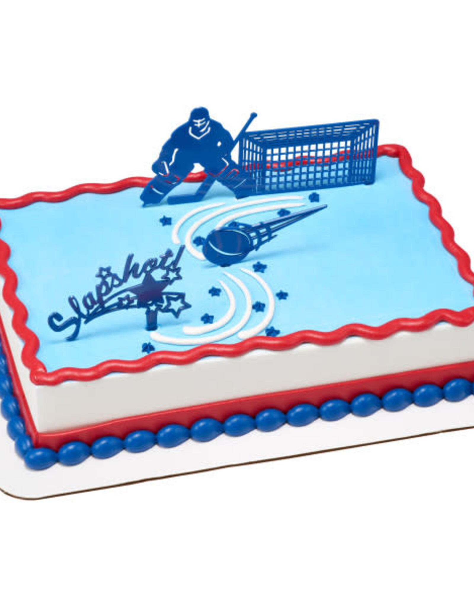 Hockey Slapshsot Cake Topper