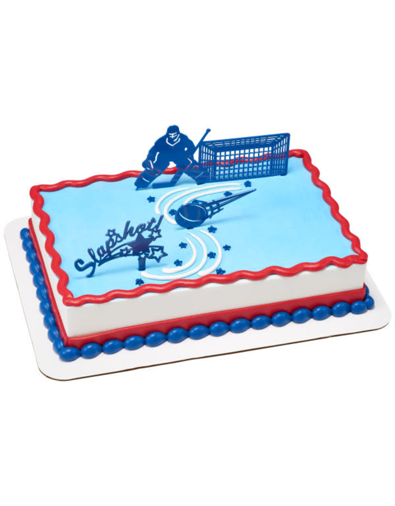 Hockey Slapshsot Cake Topper