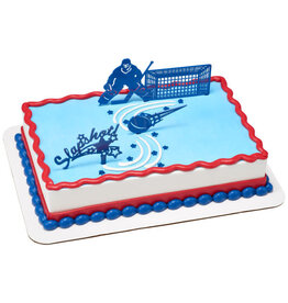 Hockey Slapshsot Cake Topper