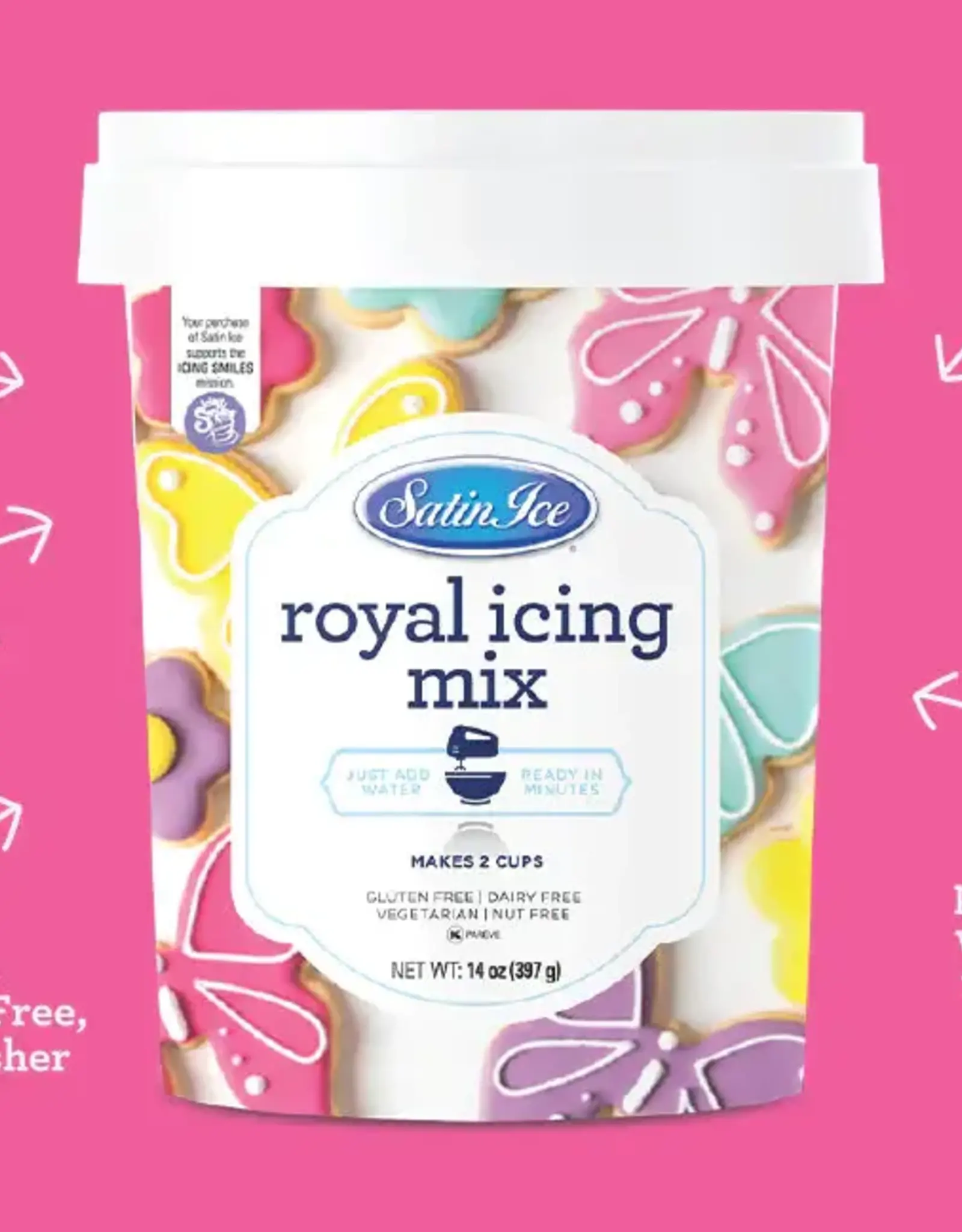 Royal Icing Mix ~ 14 oz Pail Satin Ice