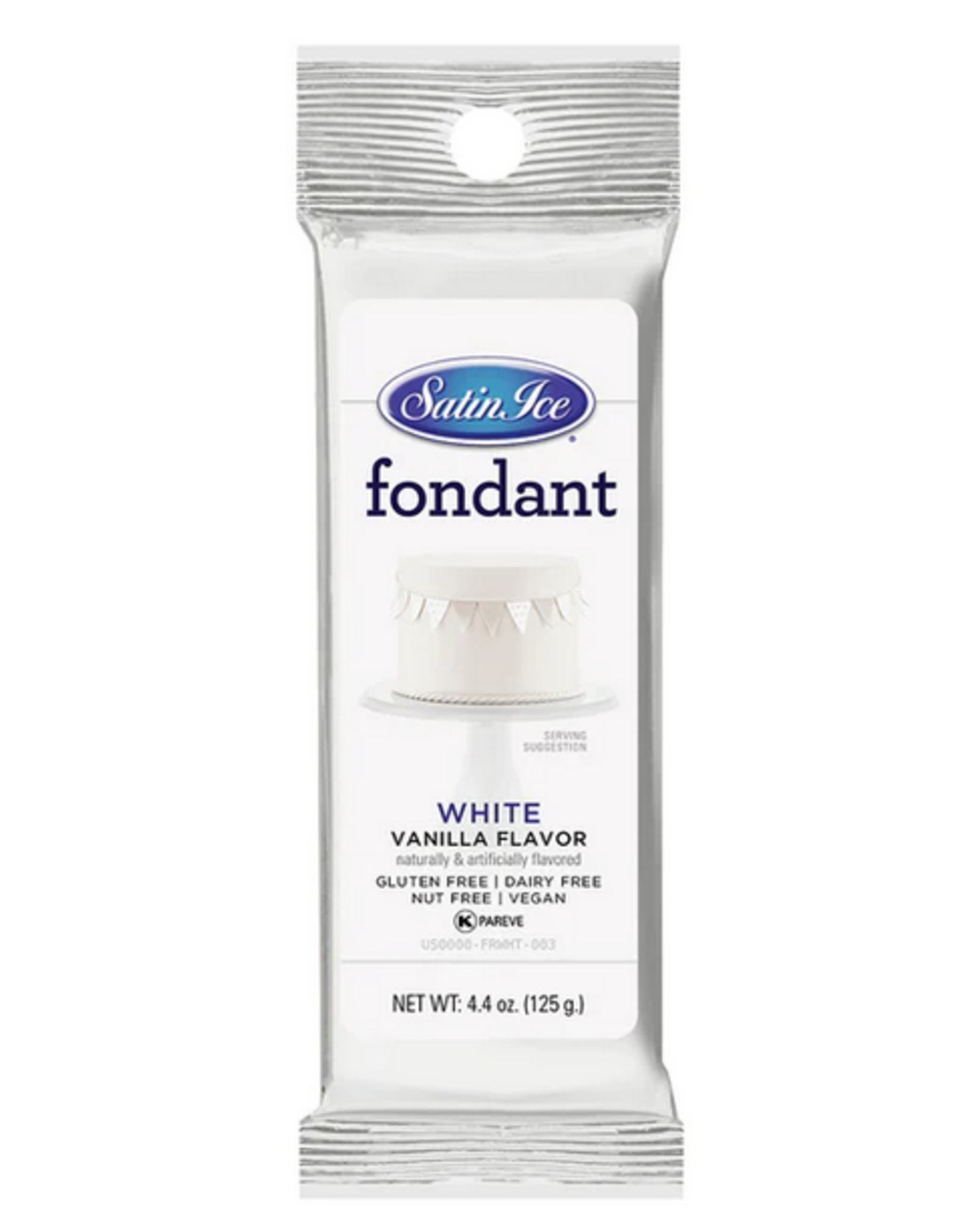 Satin Ice Fondant (White 4.4 oz)