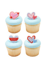 Cross My Heart Cupcake Rings (12/pkg)