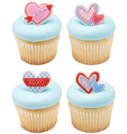 Cross My Heart Cupcake Rings (12/pkg)