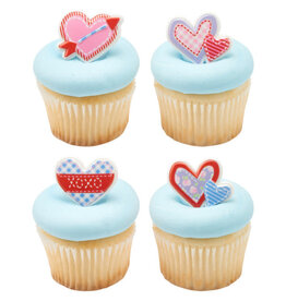 Cross My Heart Cupcake Rings (12/pkg)