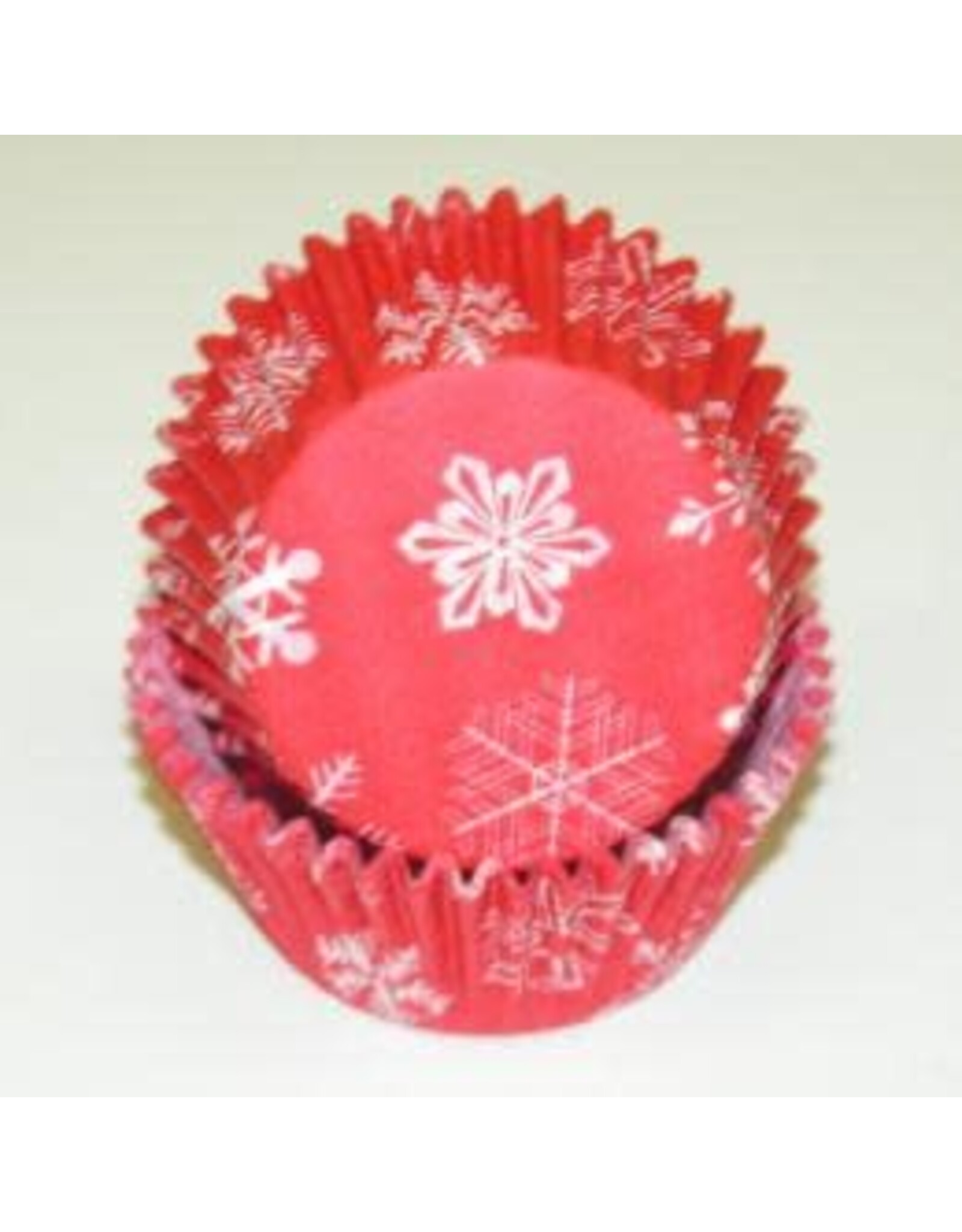 Snowflake Red Baking Cups (30-35ct)