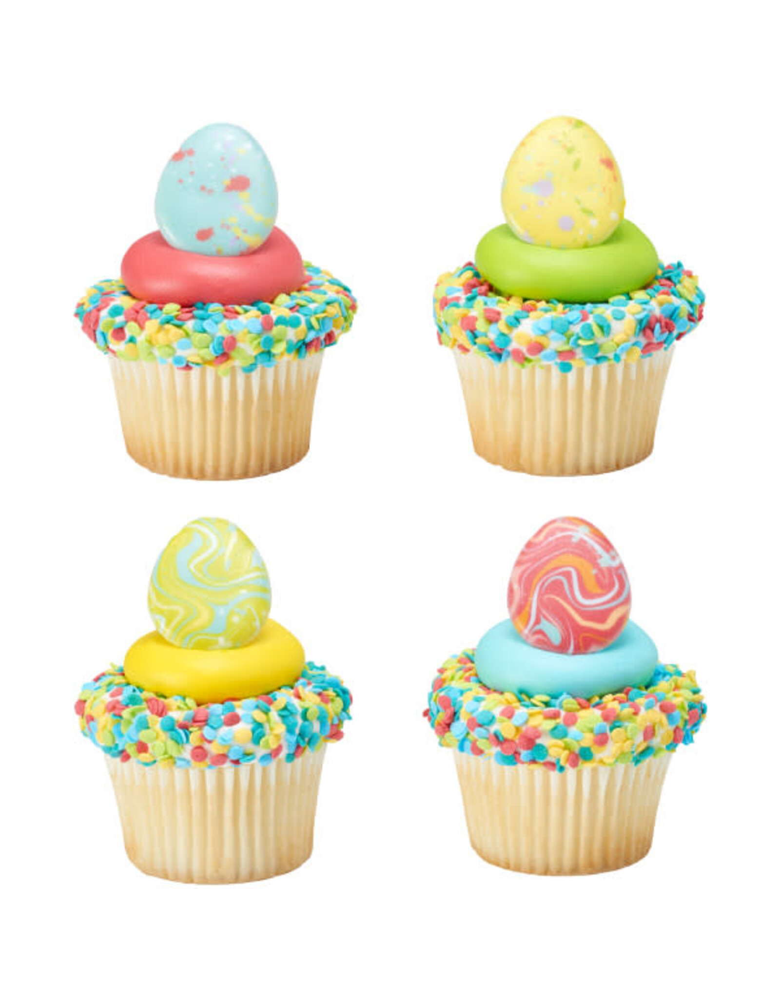 Painted Eggs Rings (12)