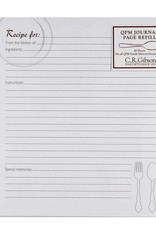 Recipe Journal Page Refill (QPM)
