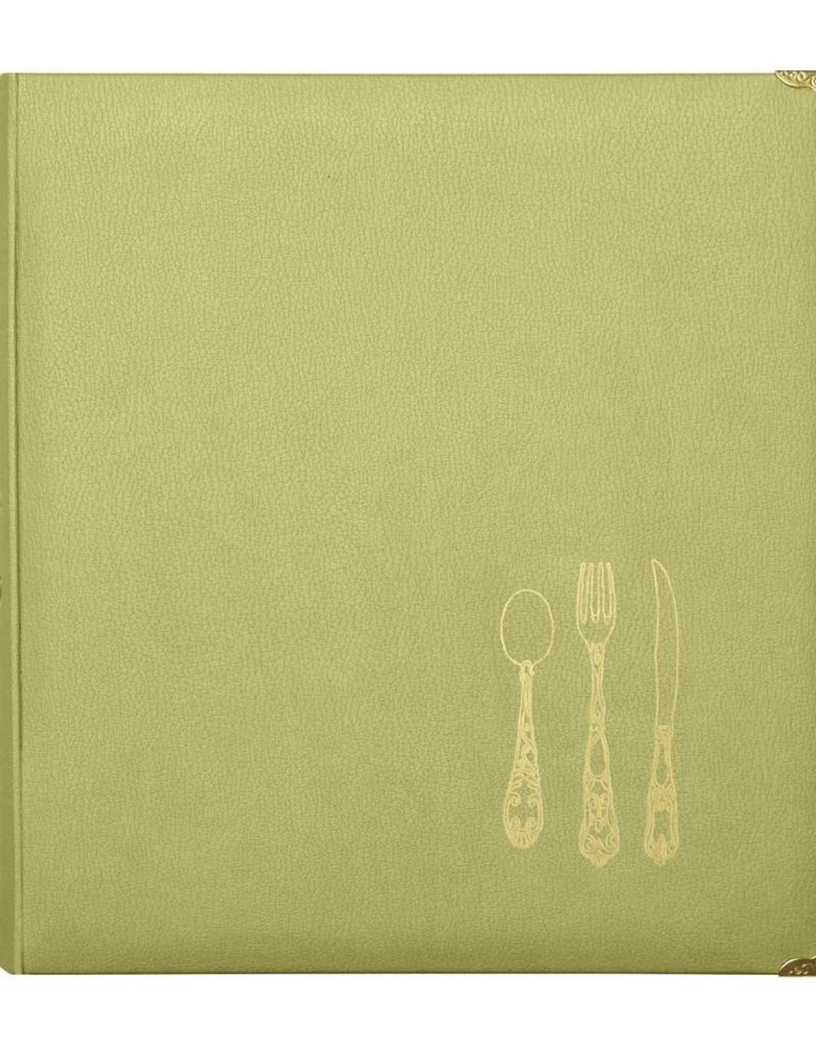 Leatherette Recipe Binder (Chartreuse)