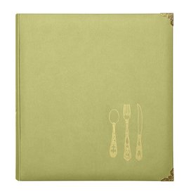 Leatherette Recipe Binder (Chartreuse)