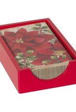 Guest/Dinner Napkin Caddy (Red Lacquer)