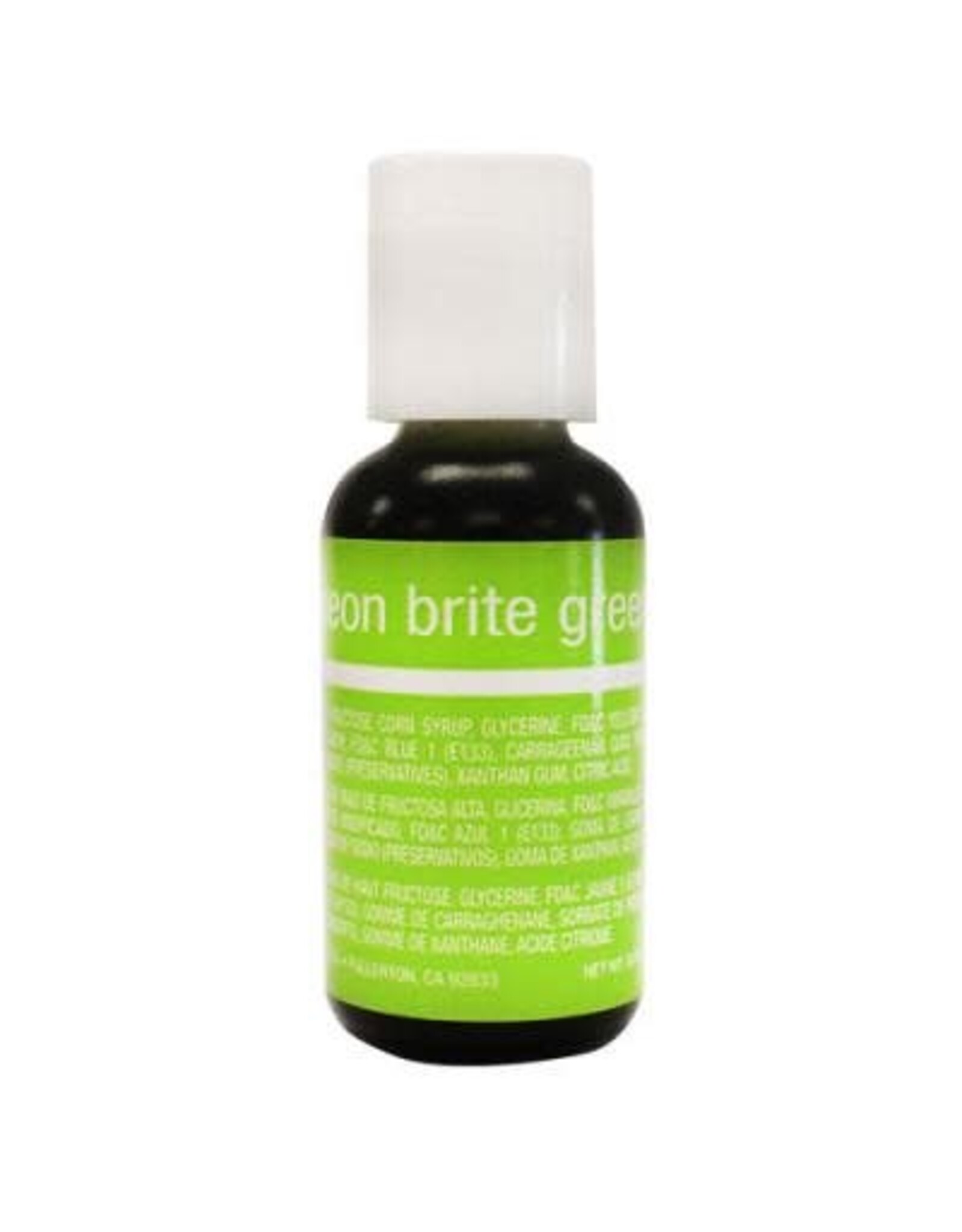 Neon Green Chefmaster Liqua-Gel 3/4oz.
